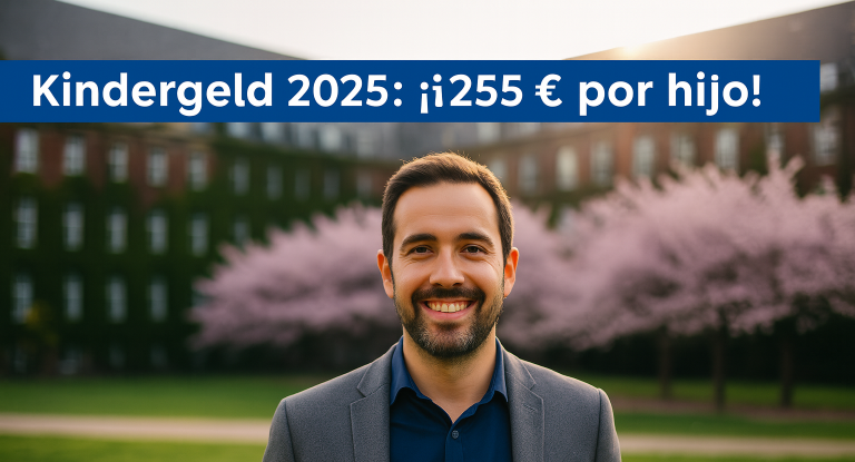 Próxima Parada Alemania explicando la ayuda Kindergeld 2025 de 255 euros